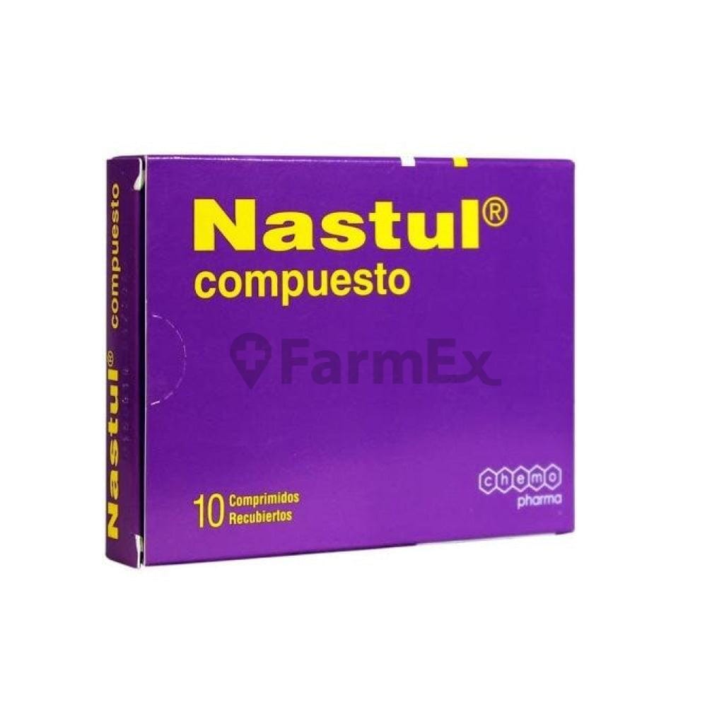 Nastul compuesto x 10 comprimidos Farmex-Fonasa-Persistente